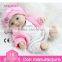 NPK DOLL 8inch Mini Dolls Small Lifelike Baby Toys Full Vinyl Plastic Chubby Doll Cheap Doll