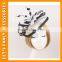 PGHD0652 Bridal design satin flower headband with veil fascinator hair decoration