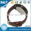 Man Current Brown Genuine Strap Japanese Quartz Movement Watches