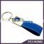 Wholesale black/blue color leather key holder with brand logo