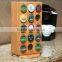 NEW Revolving Bamboo Coffee Pod storage Rectangular Bamboo Rotating 30 K-Cup Coffee capsules pot holder                        
                                                Quality Choice