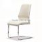 Z665 2015 new design chrome metal PU leather dining chair