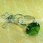 Crystal decorative glass diamond keychain rings for wedding gifts for guests
