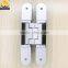 zinc alloy 180 degree 3d adjustable concealed hinge for heavy duty doors