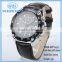 Fashion men sport watches with big leather strap