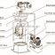 Sindeice industrial range ice flaker evaporator 20T/24h