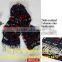 Cashmere knit fringe scarf wholesale