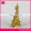 custom buddha gold plate sculpture,gold plated figurine