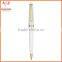 Cheap Custom Logo Metal Cap Action Blue Ink Ballpoint Pen With Gold Accents On Cap