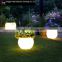 LED vertical cuboid garden furnitureRemote control led light flower pot plastic pot with lamp
