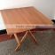Hight quality foldable bamboo squared table