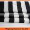 white and black stripe satin chiffon fabric