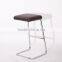 304 stainless steel full genuine leather Van der rohe chair bar stool footrest covers