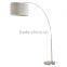 Modern house indoor white fabric iron long arm floor lamp,White fabric iron long arm floor lamp,Long arm floor lamp F1031