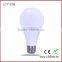 Silver/white 9W E27 led bulb light