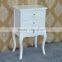 2016 modern bedroom furniture 3 drawer white wooden cabinet handmade