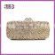 custom logo and packing crystal party stone evening clutch bags handbags cluth AB clor (8740A-GS)