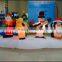 Newest Xmas Decorations Inflatable Christmas Band with Santa ,Deer, Snowman and Penguin/ Inflatable Quartet