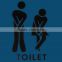 Funny Toilet Entrance Sign Decal Sticker / home decor sticker / bathroom toliet sticker