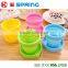 Outdoor colorful collapsible silicone folding cup