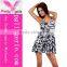 Short Sleeve Womens Skater Dress
