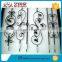 wrought iron flowers and leaves for gate, fence, railing