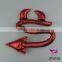 Red Halloween devil horns headband tail set fancy dress