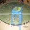 12mm beveled round tempered glass rotating table top glass prices