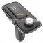 The new Bluetooth hands-free phone FM transmitter aux Bluetooth music receiver card car MP3