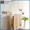 Bathroom Fittings Printing LinesZinc Alloy Gold Finishing Bathroom Accessories Wall Mounted DoubleTowel Bar