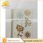 Metal Golden And Silver Series Feather Pattern face stickers temporary tattoo