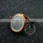 30mm Copper Red Vintage Style Alloy Round Photo Locket Vintage Style Fold Photo Locket Pendant Charm 1110025