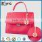 H letter hollow round custom handbag metal logo tag with chain and hook