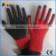 BSSAFETY red nylon polyester knitting nitrile glove manufacturers