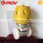 single acting PVDF body diaphragm membrane valve with JIS10K flange