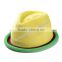 hot new products Mixed colors collision color hemming weaving lady hate para straw hat and cap custom logo