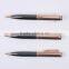 Luxury smooth writing silver metal pen with gold clip for signature