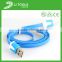 Colorful colorful micro usb cable/datLight LED Micro USB Cable