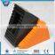 Orange color and black rubber car stopper car wedge,colorful and useful rubber chocker