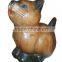 Cat wood figurine
