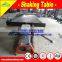 Diesel engine mini small portable mobile wheels gold shaking table separating machine