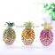 Wedding take away gifts artificial diamante mini metal pineapple figurine