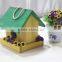 Finished colorful handmade wooden bird nest