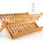 2015 Hot sell nature wood kitchen dish rack,dish holder