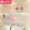 home decor wood floating shelf whit colorful margin multifunction display wall shelf wholesale