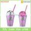 ice cream shape straw mug