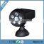 Factory price 250-Lumen Weatherproof Wireless Solar LED Bright Spotlight with Motion Security with PIR Sensor
