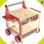 wholesale DIY pretend children wooden workbench toy interesting baby wooden workbench toy W03D028