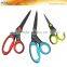 SHO0038/39/40 new handle design straight black blade scissors