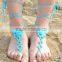 Crochet Barefoot Sandals Women Body Ornament